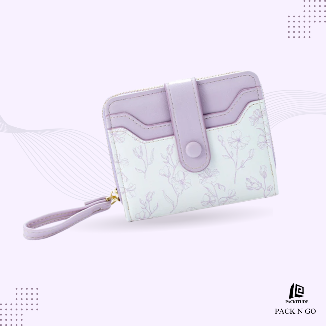 Multi Slot Bi Fold Floral Women's Wallet