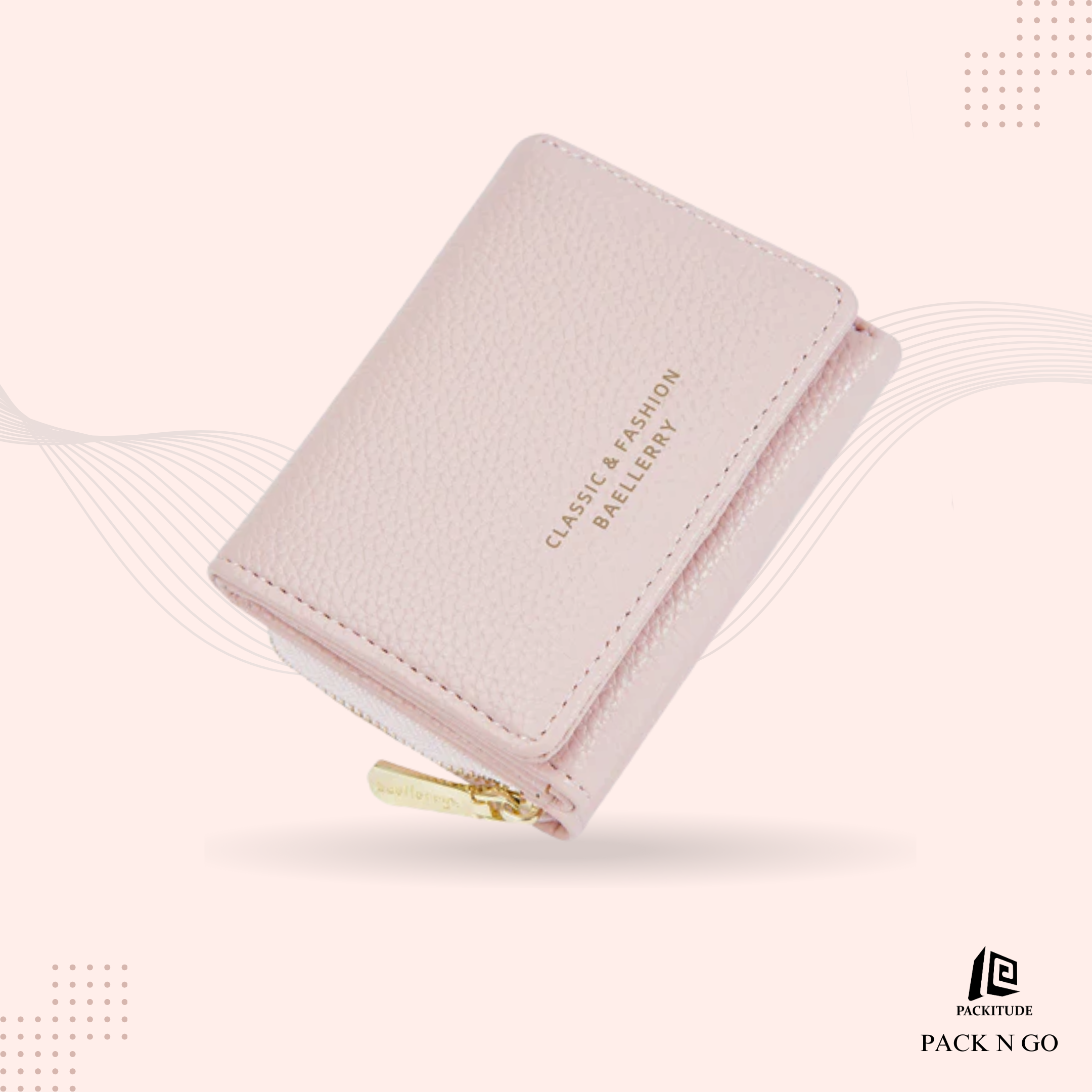 Japanese Style Tri-Fold Compact Women's Purse