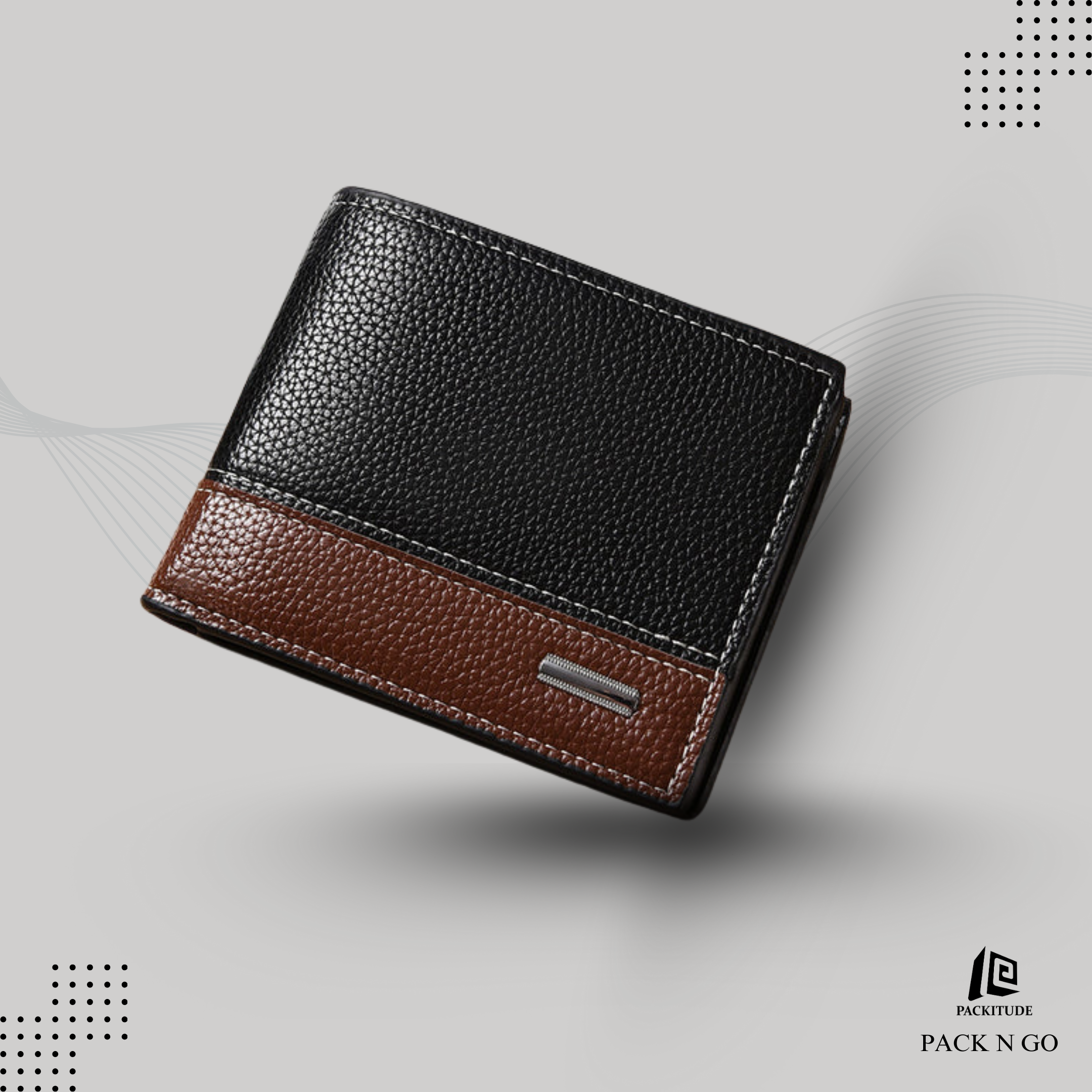 High-Quality Horizontal Pebble Pattern Artificial leather Multi-Card Business Wallet for Men