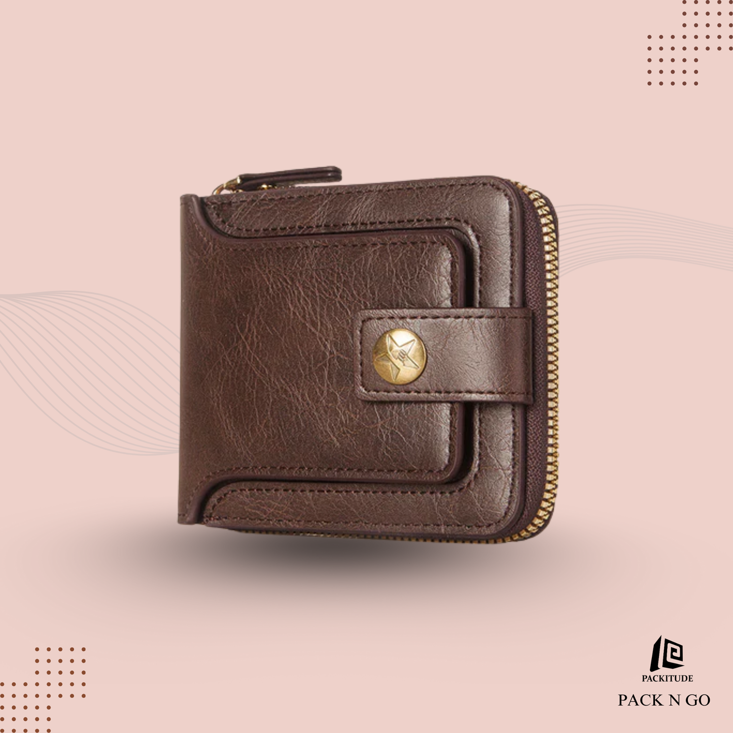 Horizontal Tri-Fold Multi Functional Men's Wallet