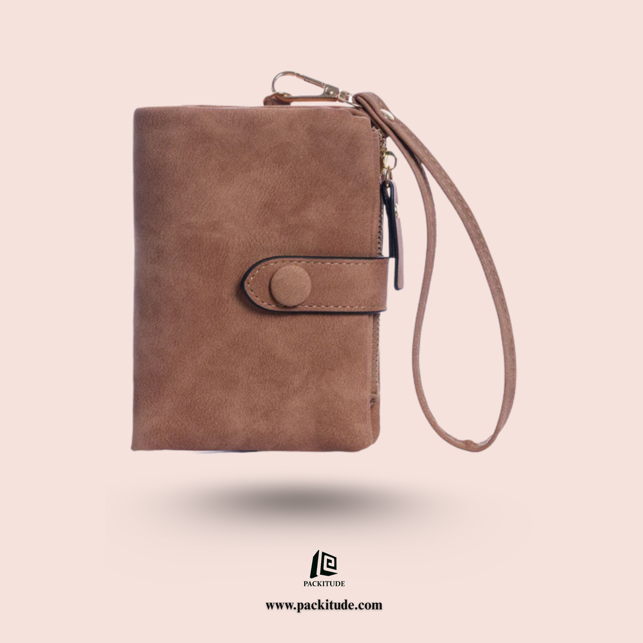 High Quality Buckle Hook Short Ladies Wallet