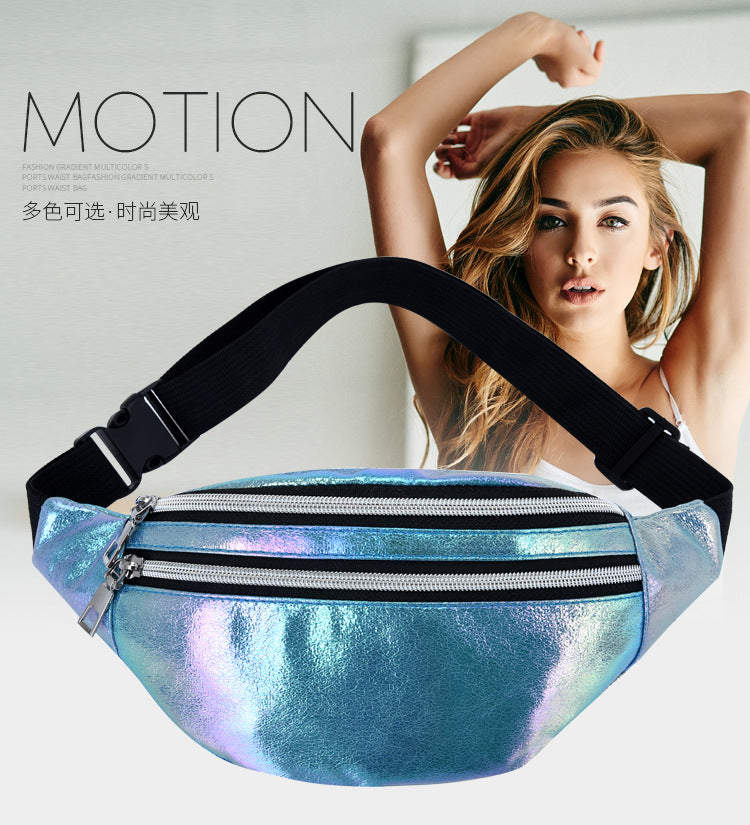 Holographic Ultra-Light Crossbody Waist Bag | Trendy Festival Sling Bag