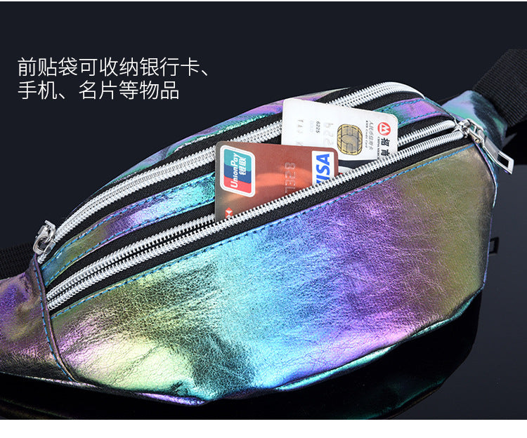 Holographic Ultra-Light Crossbody Waist Bag | Trendy Festival Sling Bag