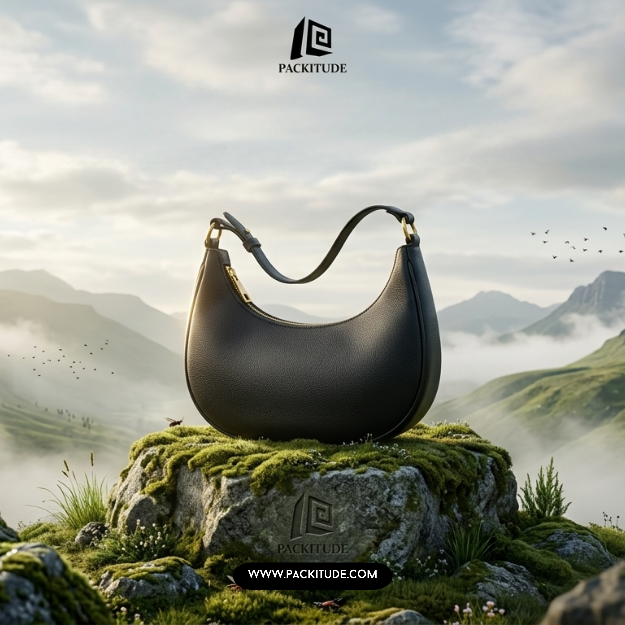 Half-Moon Shoulder Bag for Women