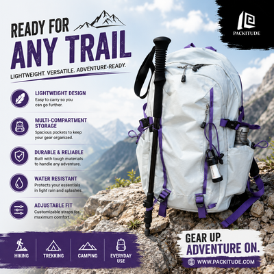 30L Lightweight Hiking Backpack | Large Capacity Outdoor Travel & Trekking Bag