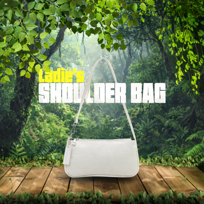 French Style Crocodile Pattern Shoulder Side Bag