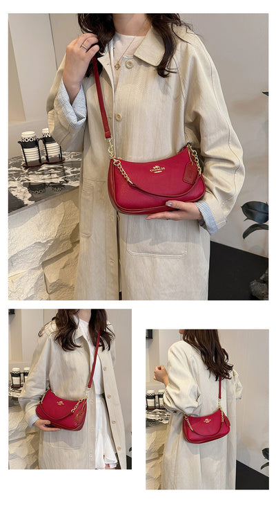 Luxury Womens Chain Shoulder Bag | Premium Underarm Crossbody Handbag