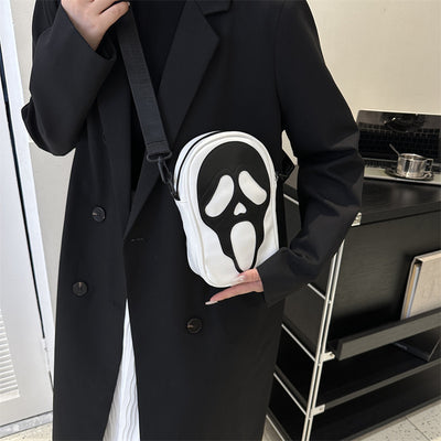 Horror Mask Mini Crossbody Bag  3D Gothic Shoulder Bag