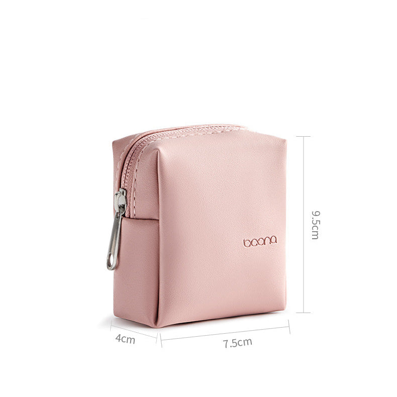 Baona PU Leather Mini Portable Multi Function Storage Bag