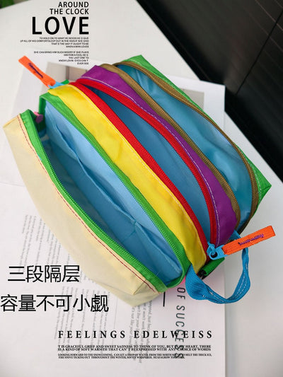 Korean Style Color-Block Crossbody Bag | Casual Mini Square Shoulder Bag for All