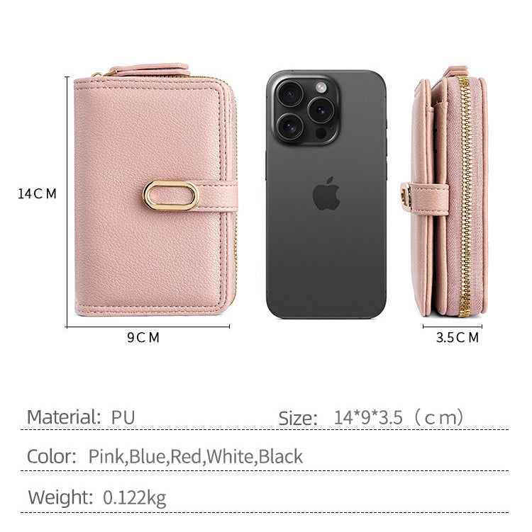 Multi Functional High End Buckle Wallet for Women