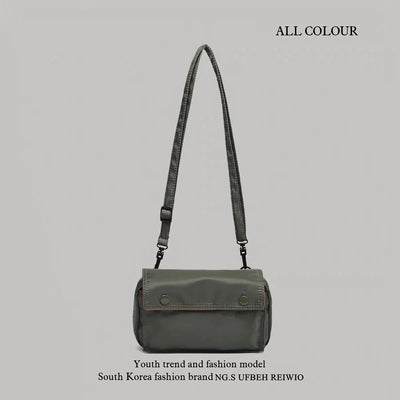 Japanese Classic Tanker Crossbody Bag | Lightweight Nylon Shoulder Bag