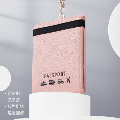 Portable Halter Neck multi Function Passport Holder