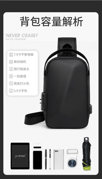 Urban Crossbody Sling Backpack | Breathable 10-Inch Travel Chest Bag