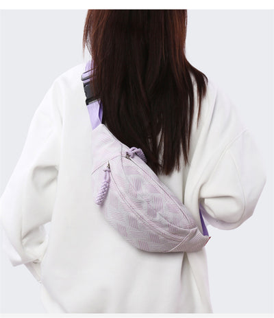 Lightweight Corduroy Waist Bag | Trendy Crossbody Chest Sling Bag