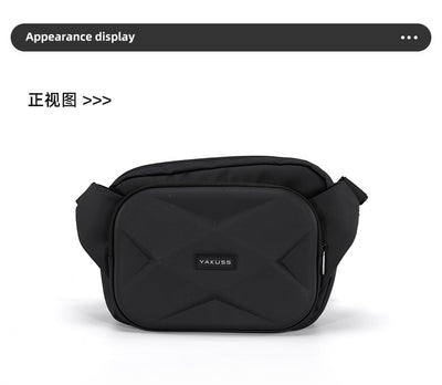 Mens EVA Hard Shell Crossbody Chest Bag | Waterproof Anti-Theft Sling Shoulder Bag