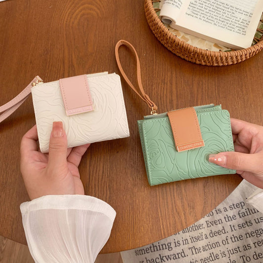 High-quality short zipper wallet for women