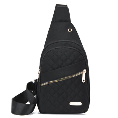 Large Capacity Quilted Crossbody Chest Bag | Trendy Casual Sling Bag