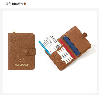 RFID Anti-Theft Passport Holder Bag | Expandable Travel Wallet with Wrist Strap