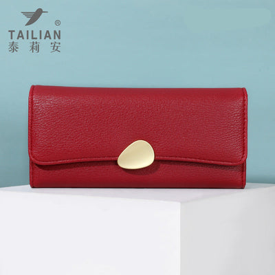 Pebbled Trifold Multifunctional Women's Wallet