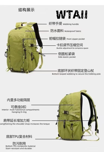 30L Lightweight Hiking Backpack | Large Capacity Outdoor Travel & Trekking Bag