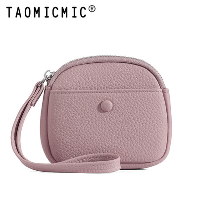 Women's Minimalist Card Holder Wristlet Wallet  Mini Zip Coin Purse & Card Organizer