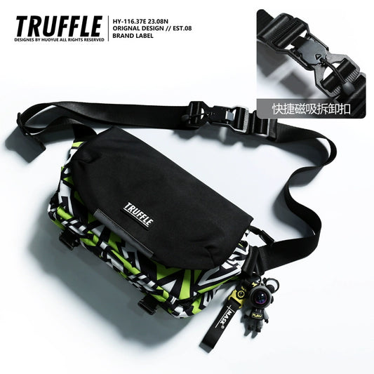 TRUFFLE graffiti single shoulder messenger travel light bag