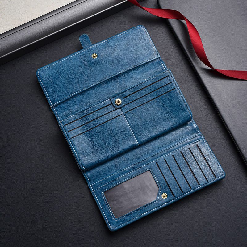 High-Quality Large Tri-Fold Wallet For Women
