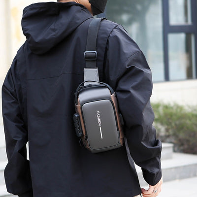 Wear-Resistant Anti-Theft Crossbody Sling Bag | 8-Inch Urban Chest Bag