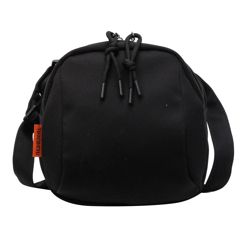 Women’s Minimal Canvas Crossbody Bucket Bag | Lightweight Casual Shoulder Handbag