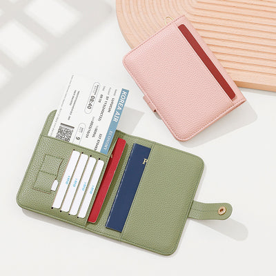 RFID Anti-Theft Passport Holder Bag | Expandable Travel Wallet with Wrist Strap