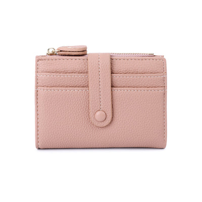 RFID Protected Lychee Pattern Clutch Wallet for Girls