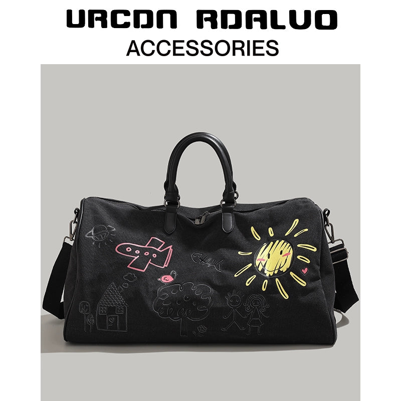 UR Cartoon Print Excursion Unisex Duffle Gym Bag