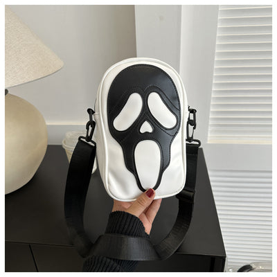 Horror Mask Mini Crossbody Bag  3D Gothic Shoulder Bag