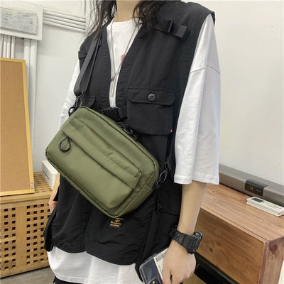 Japanese Style Lightweight Crossbody Shoulder Bag | Unisex Casual Travel Messenger Bag