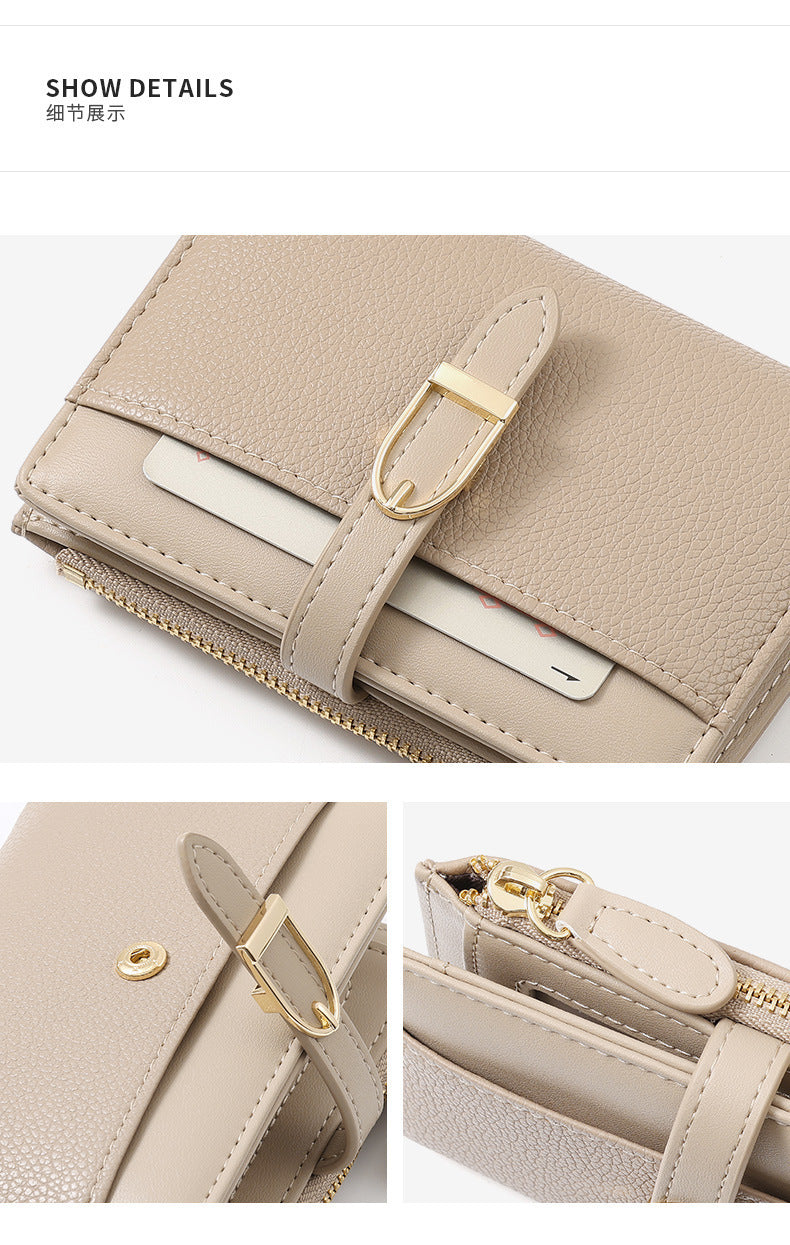 Luxury Short Womens Wallet | Premium Compact PU Card Holder & Coin Purse