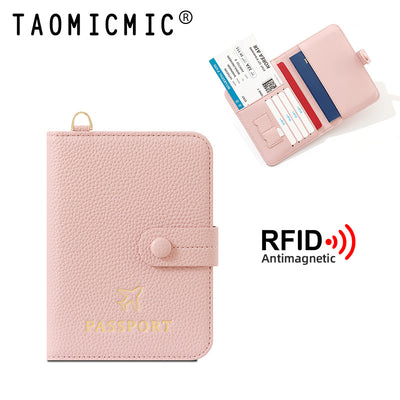 RFID Anti-Theft Passport Holder Bag | Expandable Travel Wallet with Wrist Strap