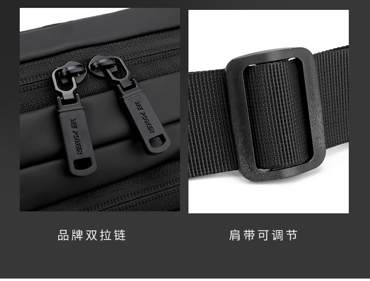 Mens Waterproof Waist Bag | Korean Style Crossbody Chest Bag for Travel & Outdoor