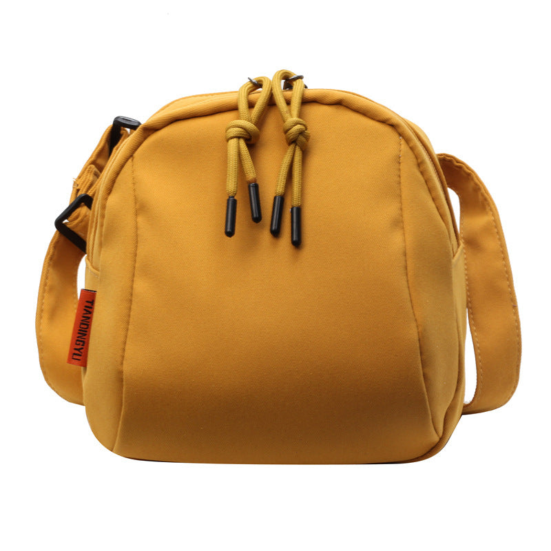 Women’s Minimal Canvas Crossbody Bucket Bag | Lightweight Casual Shoulder Handbag