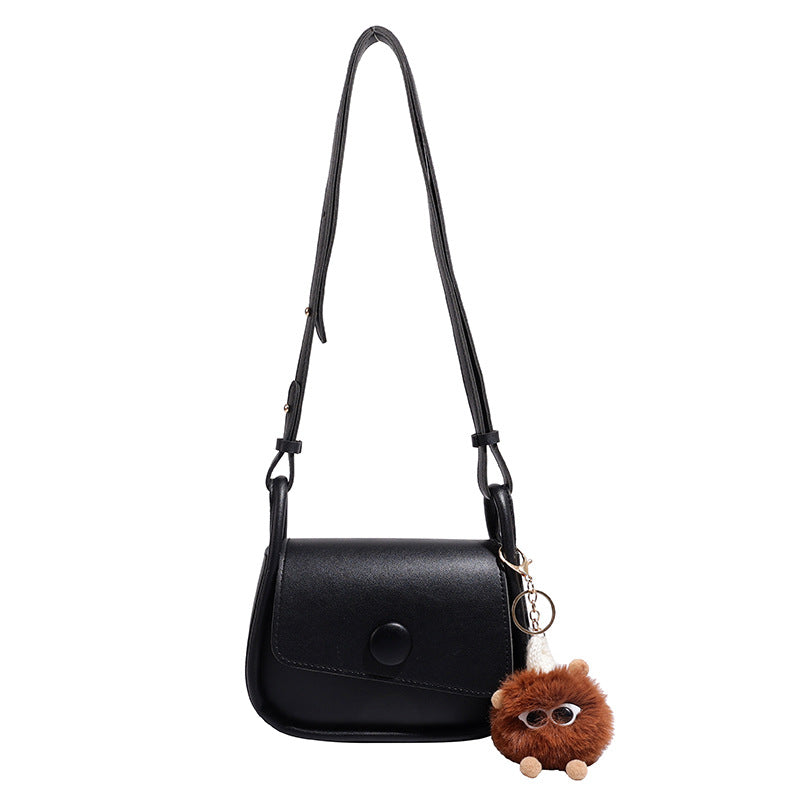 Vintage Two-Tone Mini Crossbody Bag for Women  Soft PU Flap Shoulder Bag