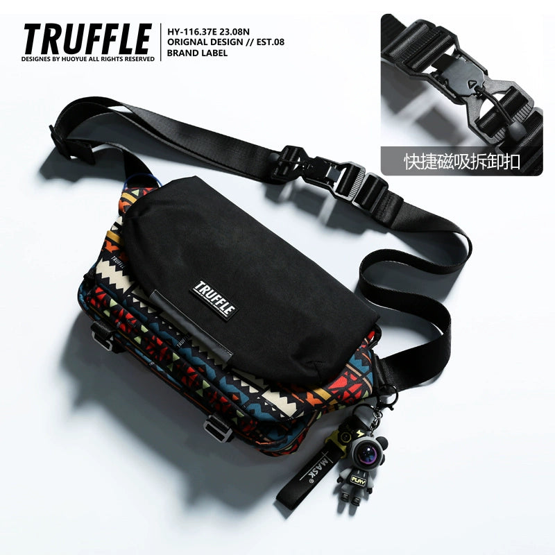 TRUFFLE graffiti single shoulder messenger travel light bag