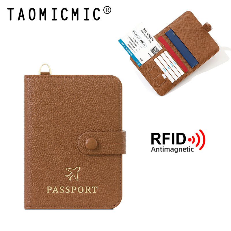 RFID Anti-Theft Passport Holder Bag | Expandable Travel Wallet with Wrist Strap