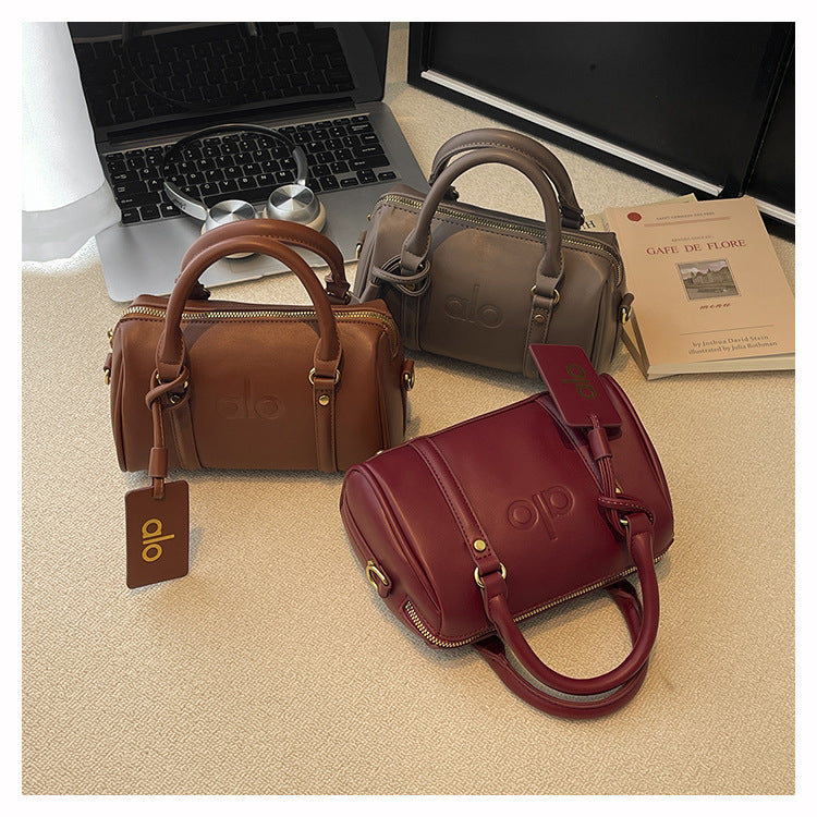 Luxury Retro Boston Handbag for Women | Premium Crossbody & Shoulder Bag