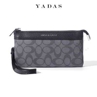 Premium Brand Texture Zipper Wrist Purse for Women