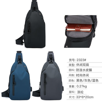 Waterproof Ultra-Light Crossbody Sling Bag | 10-Inch Travel Chest Bag
