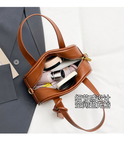 Luxury Womens Boston Handbag | Premium Retro Shoulder & Crossbody Pillow Bag