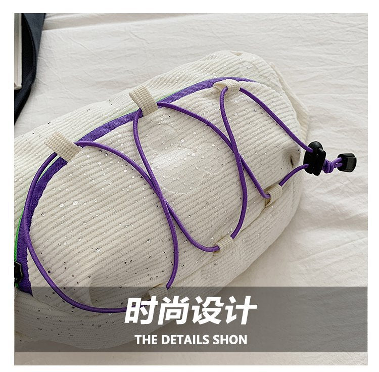 Korean Sport Crossbody Chest Bag | Trendy Lightweight Everyday Sling Bag