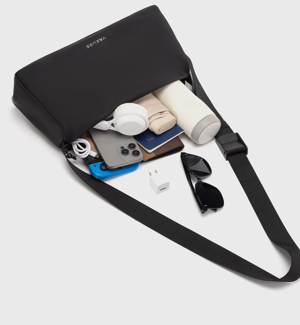 Large Capacity Mens Shoulder Crossbody Bag | Waterproof Business Commuter Bag