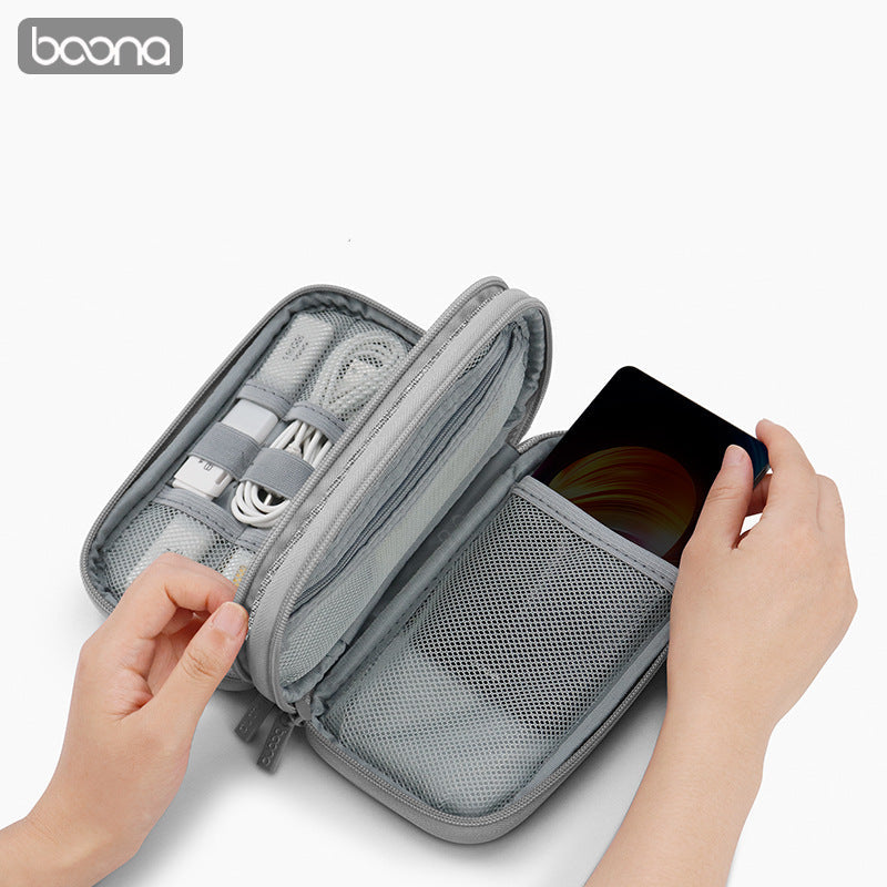 Baona Double Chambered Accessories Organizer Storage Bag