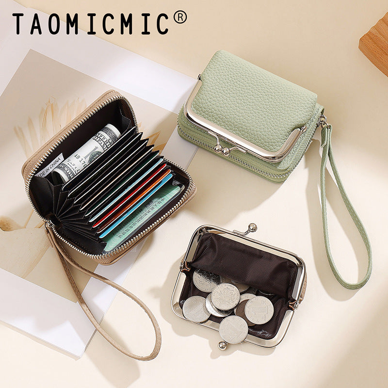 Premium Multi-Card RFID Zip Wallet for Women | Compact Coin Purse & Card Holder